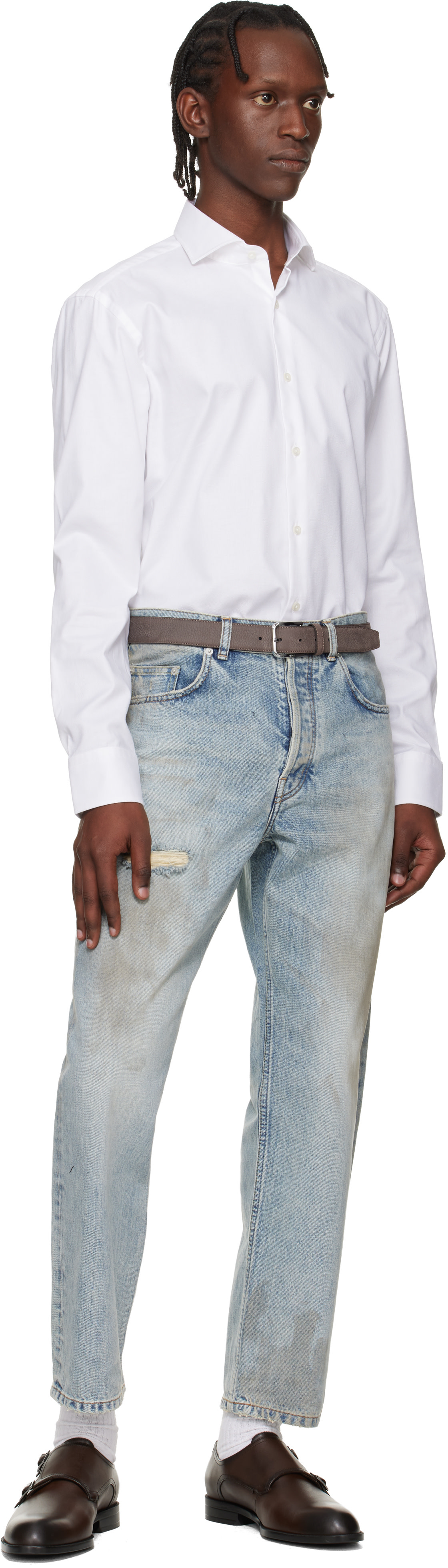 BOSS - White Cotton Shirt