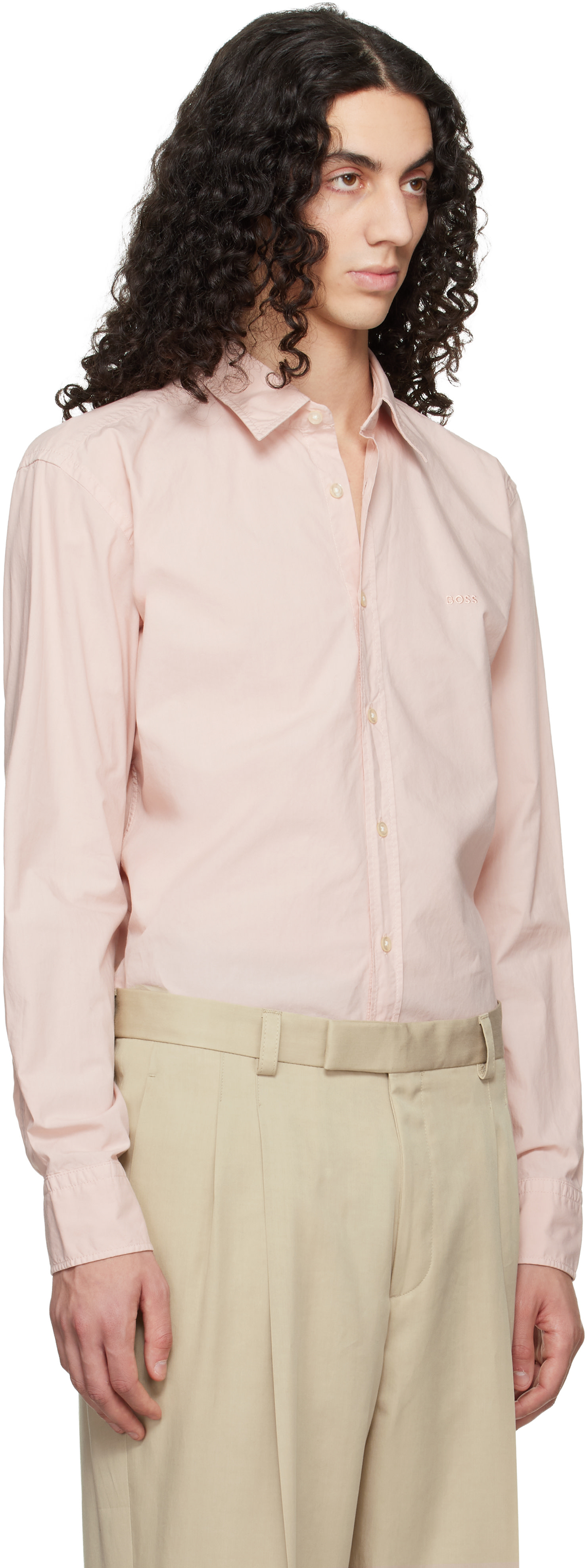 hugo boss classic fit dress shirt BOSS Regular-fit dress Men shirt in stretch Jersey