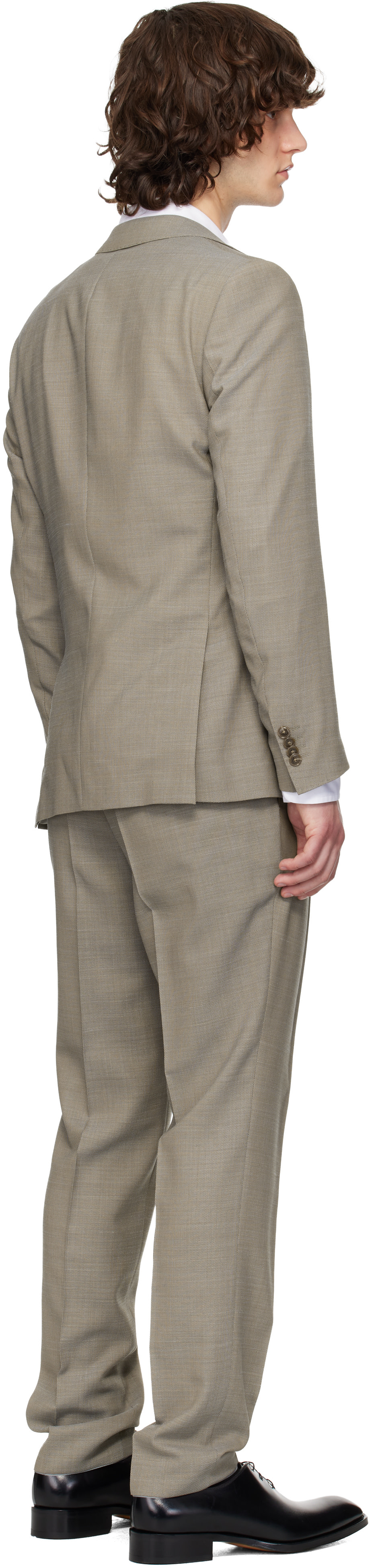 Boss - Tailleur ajusté beige