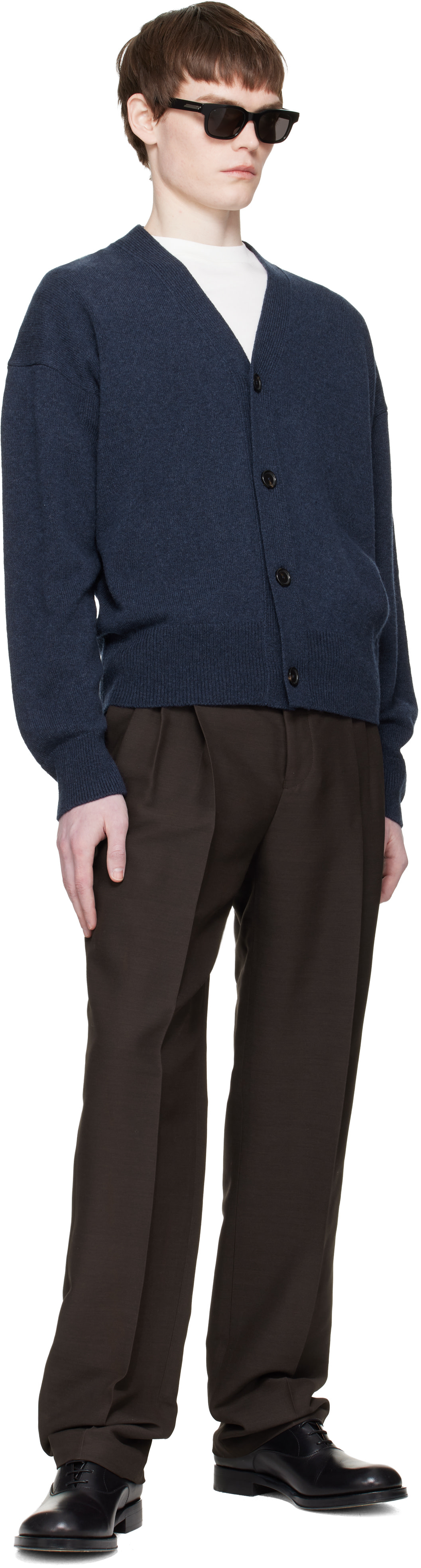 Boss - 네이비 울 가디건