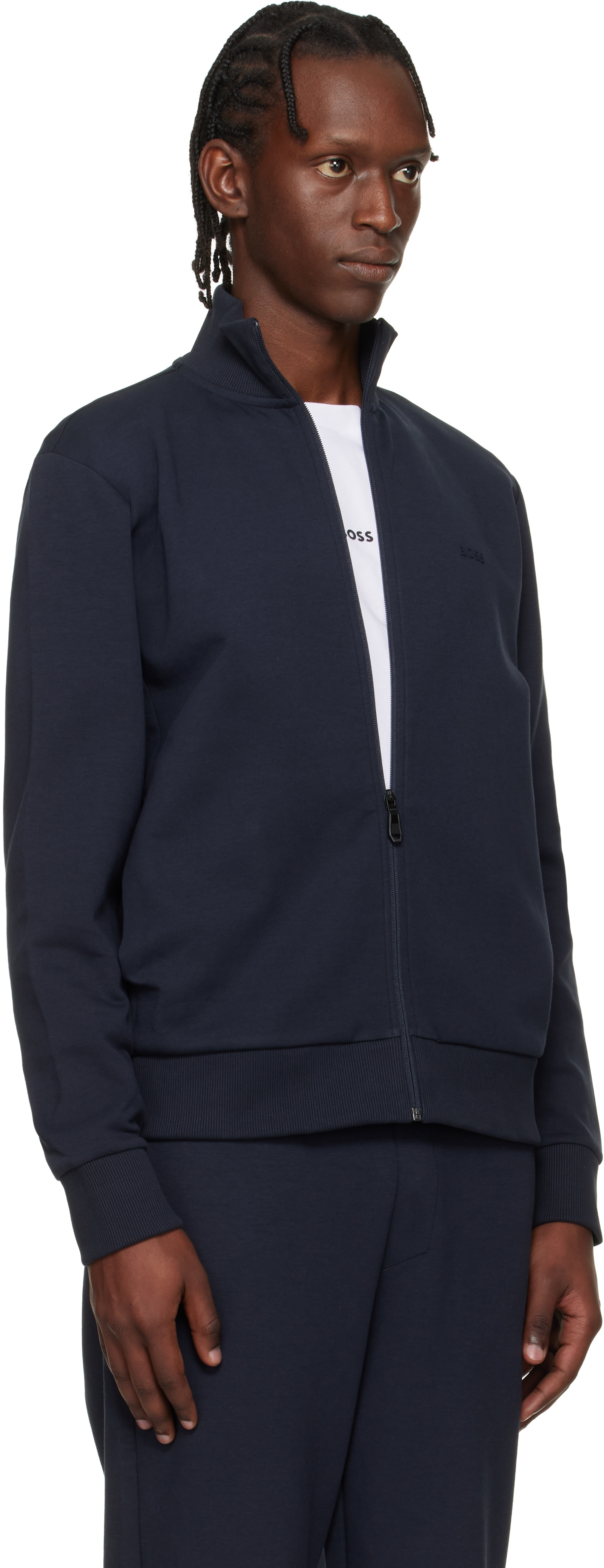 BOSS - Navy Zip Sweatshirt