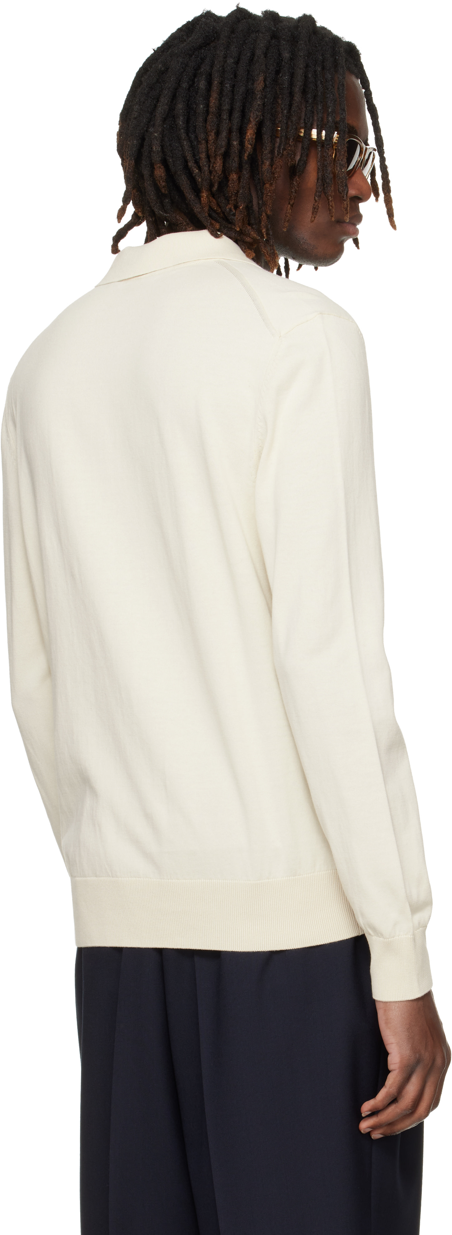 BOSS - Off-White Cotton Jersey Polo