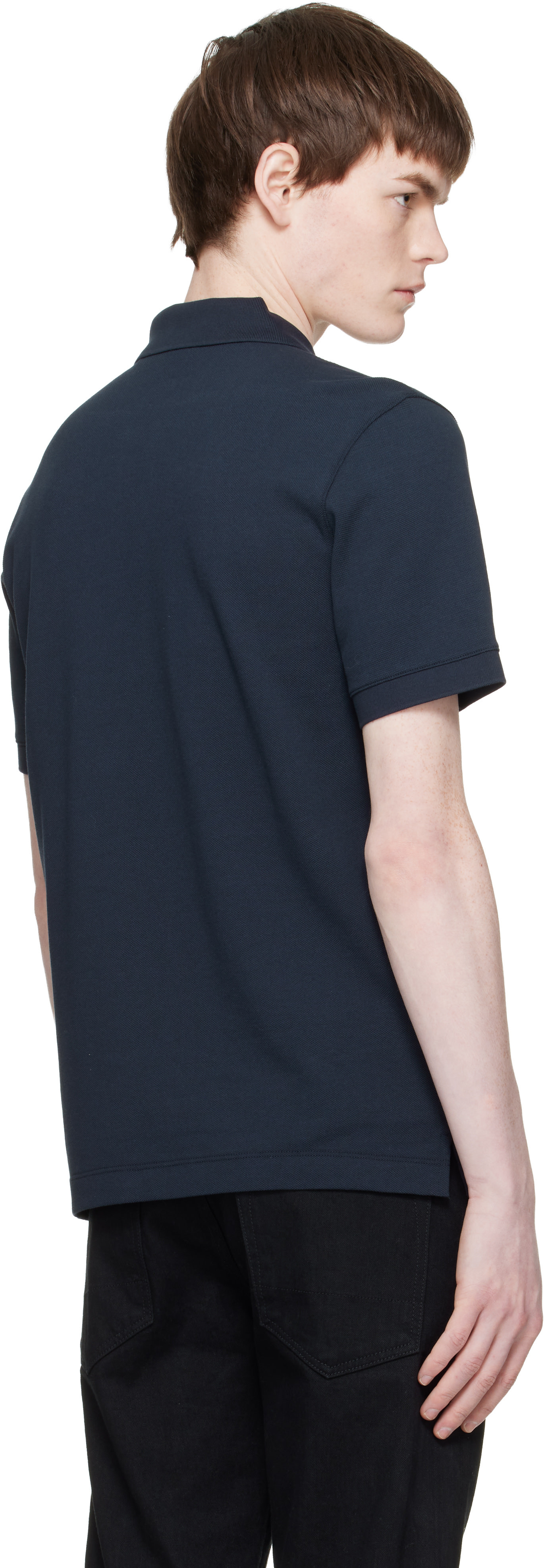 BOSS - Navy Regular-Fit Cotton Polo