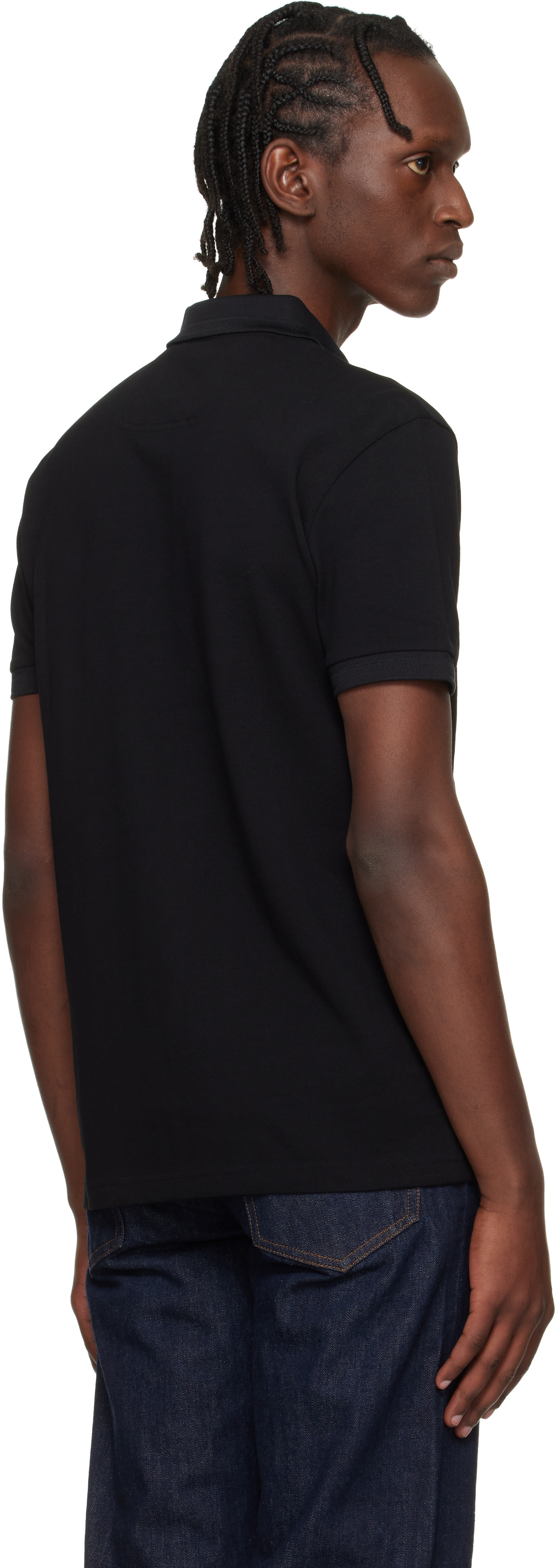 BOSS - Black Cotton Piqué Paddy Polo