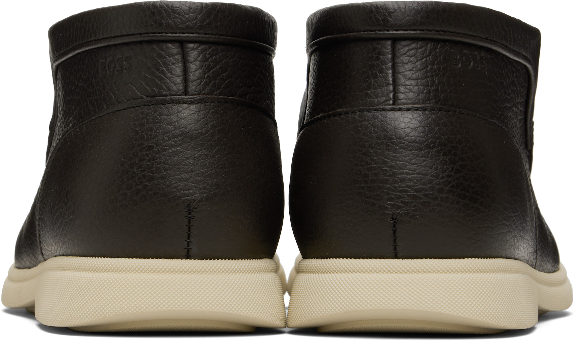 BOSS - Brown Tumbled Leather Desert Boots
