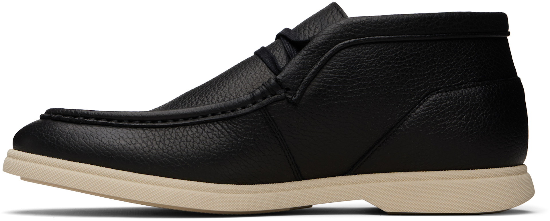 BOSS - Black Tumbled Leather Desert Boots