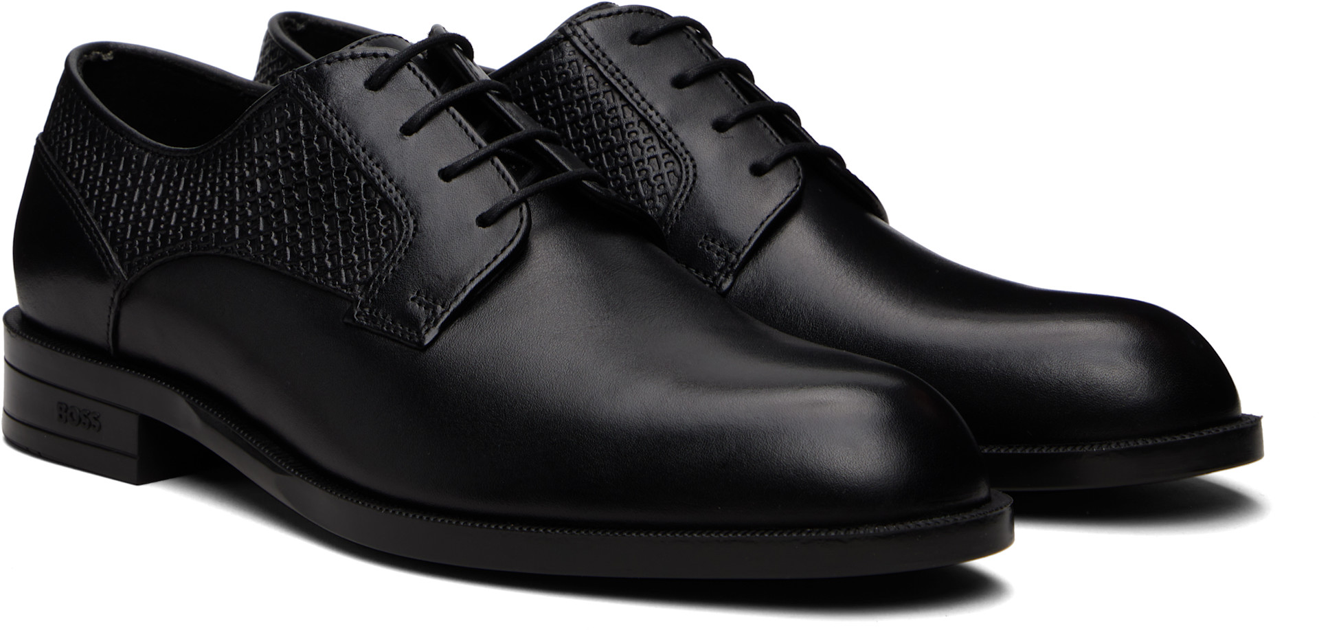 Boss - Derbys noirs en cuir