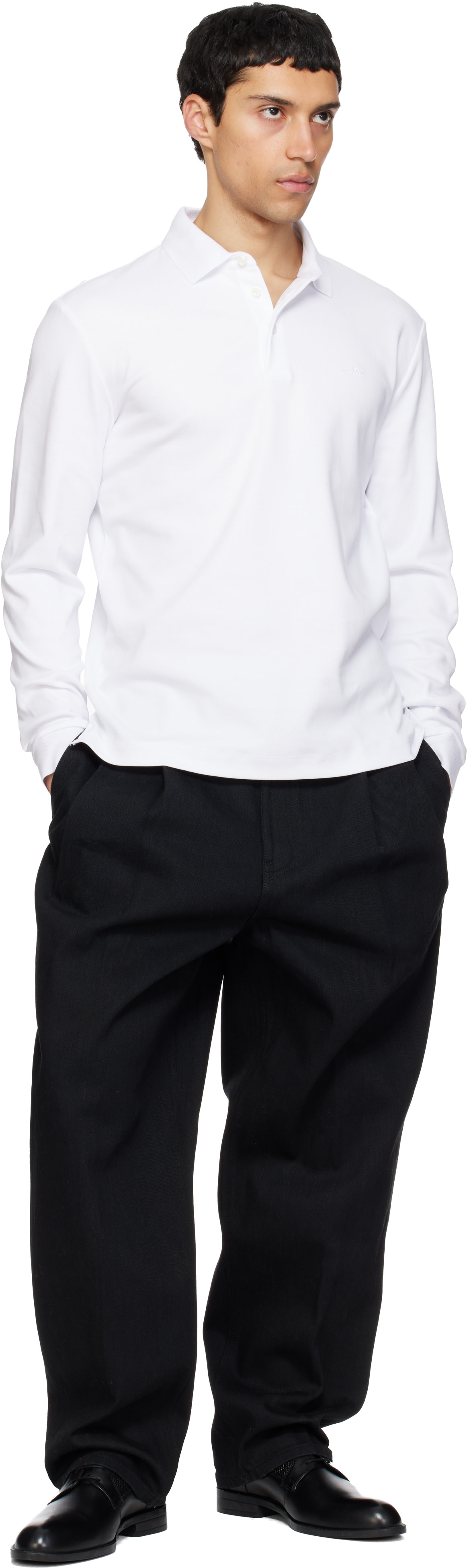 Boss - Derbys noirs en cuir