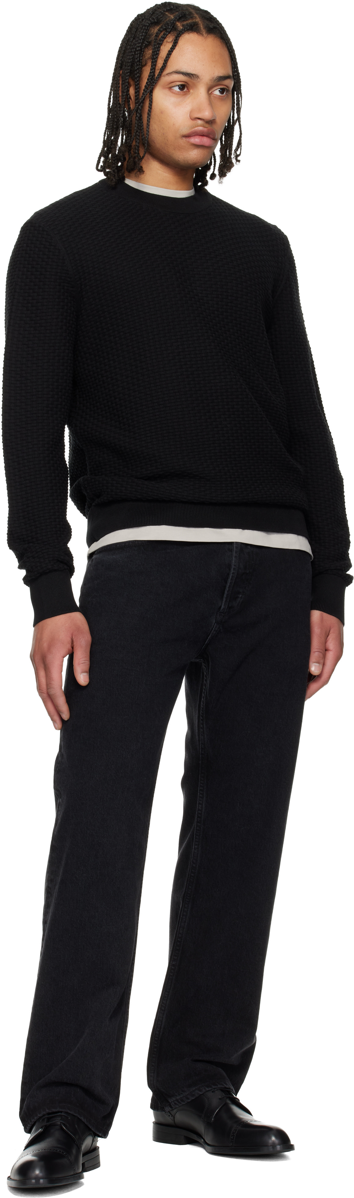 Boss - Derbys noirs en cuir