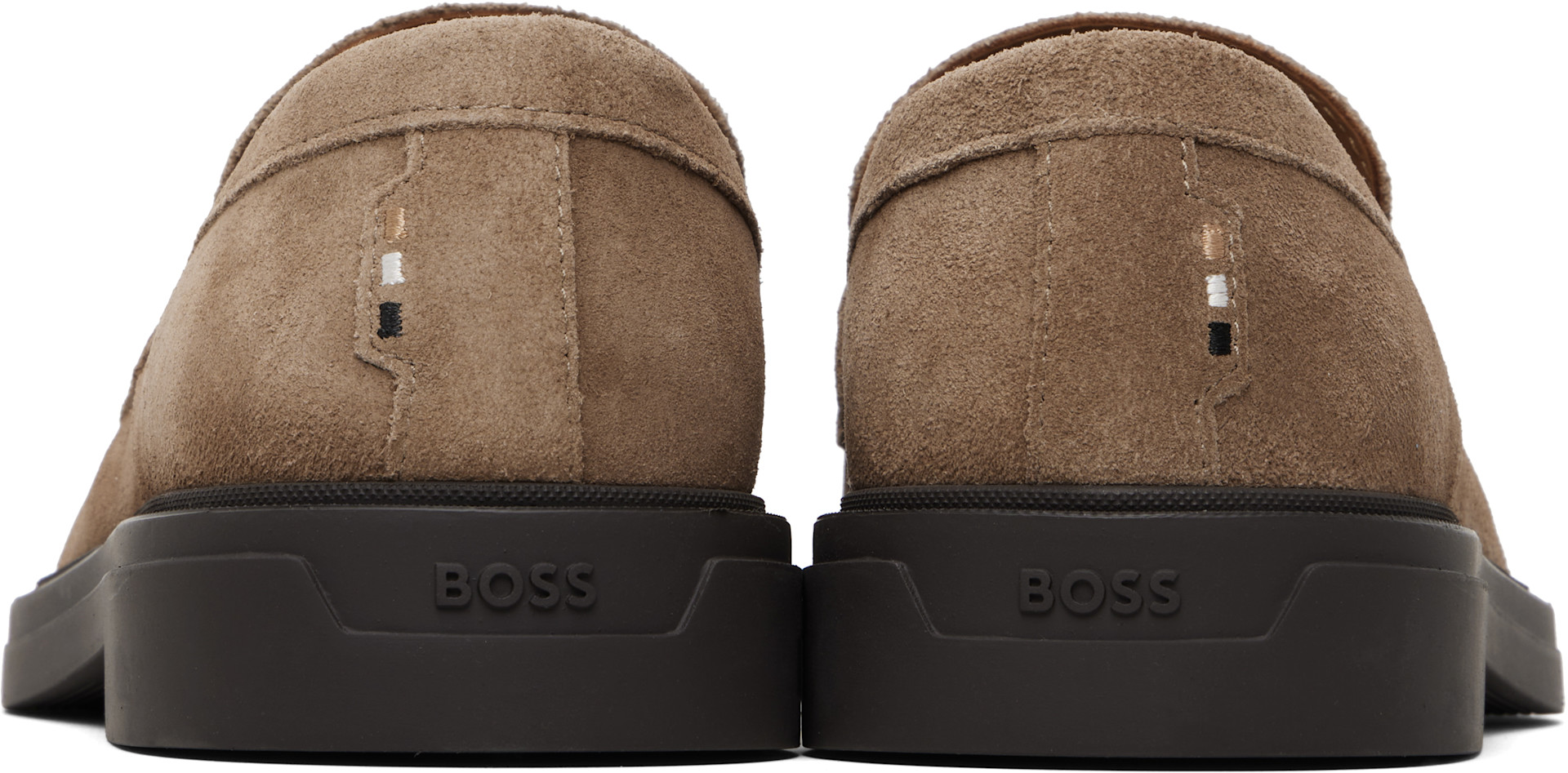 Boss - Flâneurs beiges en suède