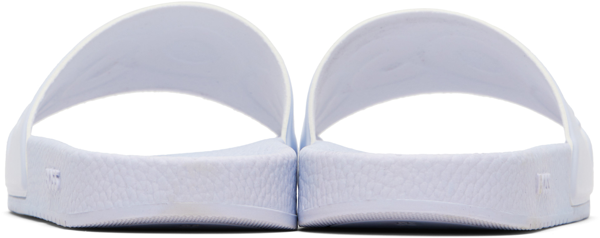 BOSS: Blue Large Logo Detail Slides | SSENSE