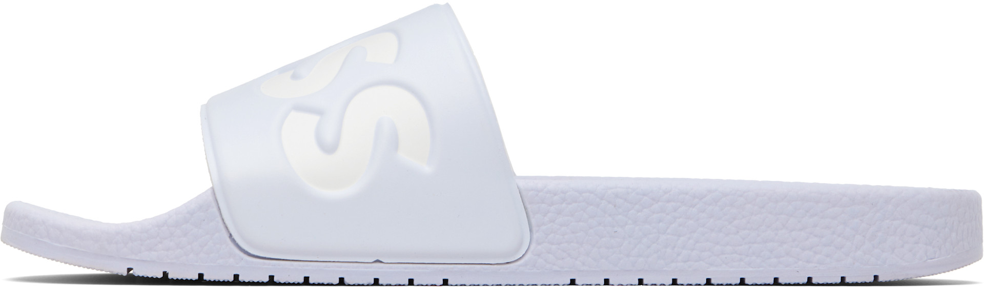 BOSS: Blue Large Logo Detail Slides | SSENSE