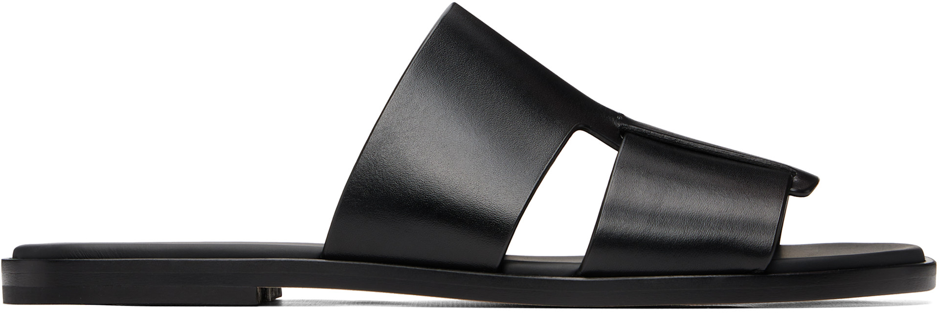 BOSS - Black Leather Slides
