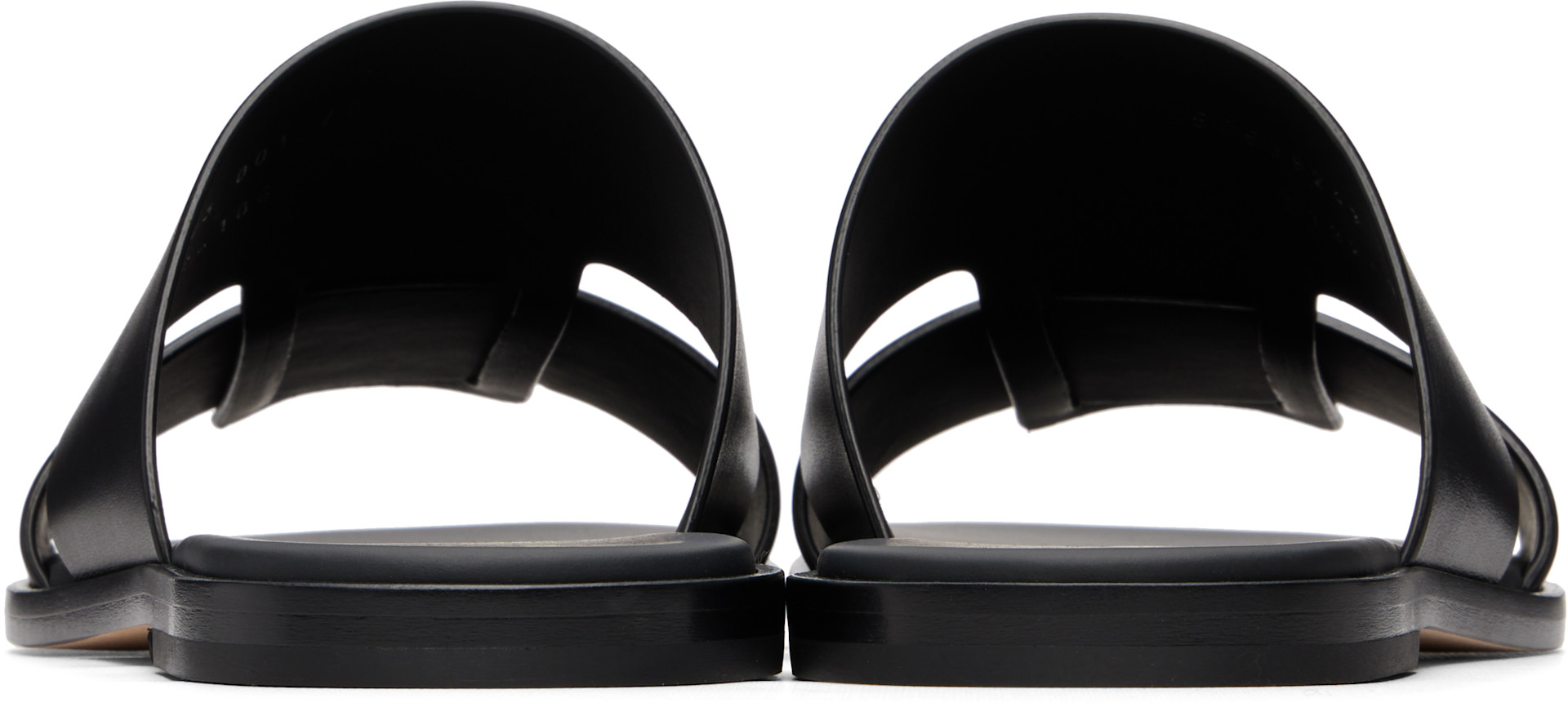 BOSS - Black Leather Slides