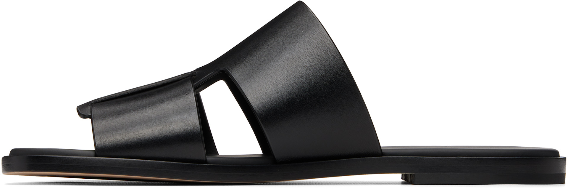 BOSS - Black Leather Slides