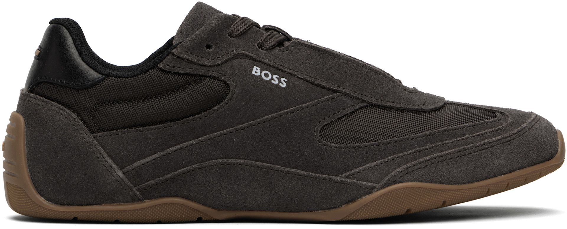 Boss - 브라운 스웨이드 스니커즈