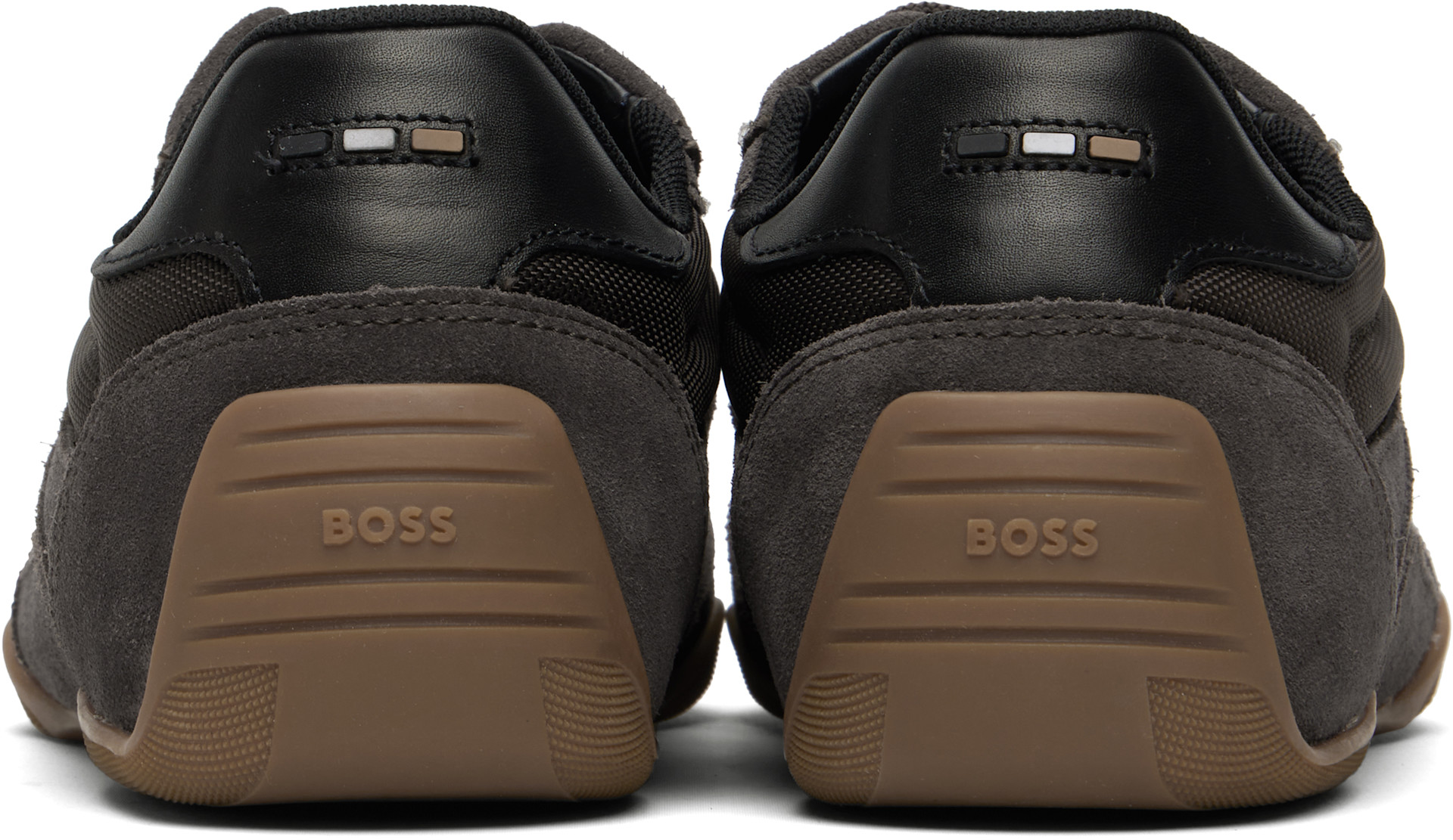 Boss - 브라운 스웨이드 스니커즈