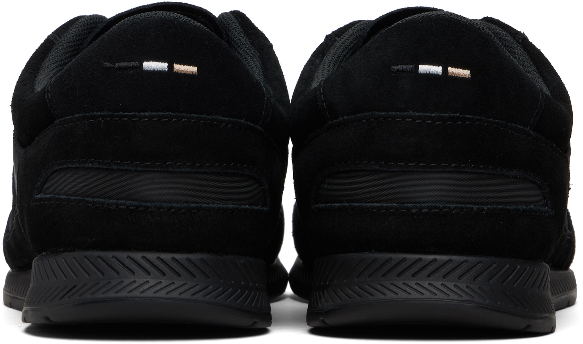 BOSS - Black Satin Low Sneakers