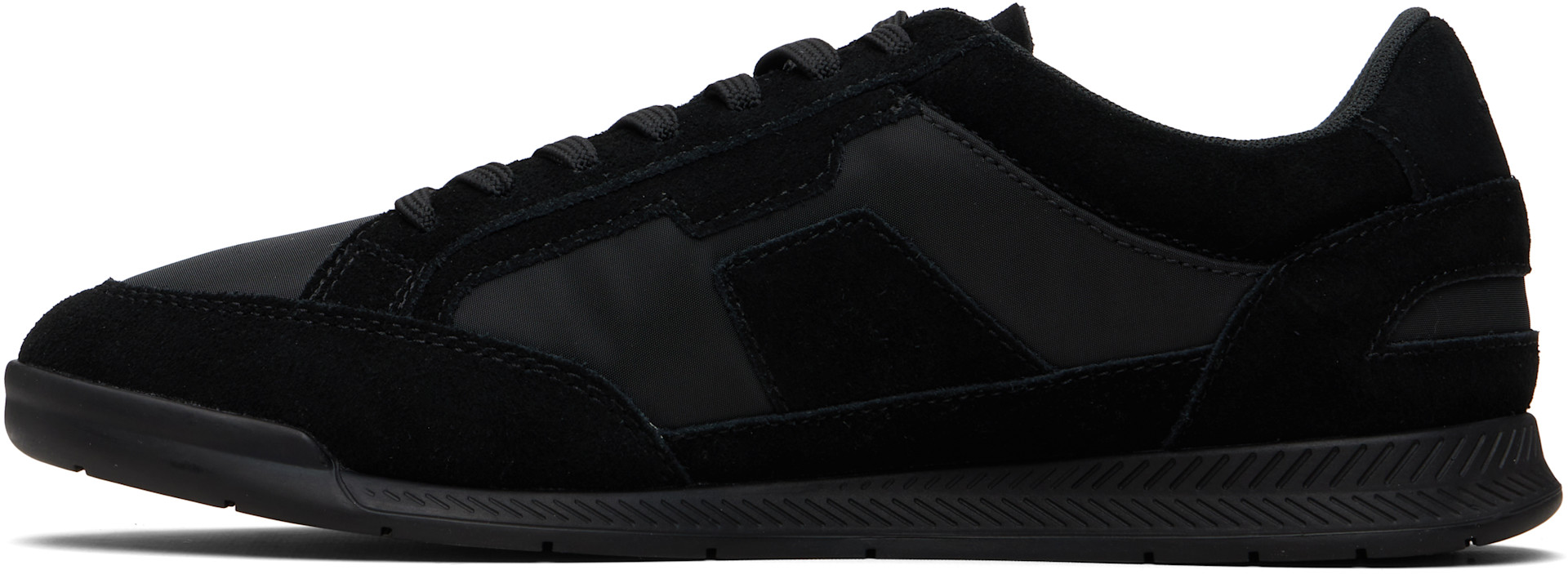 BOSS - Black Satin Low Sneakers