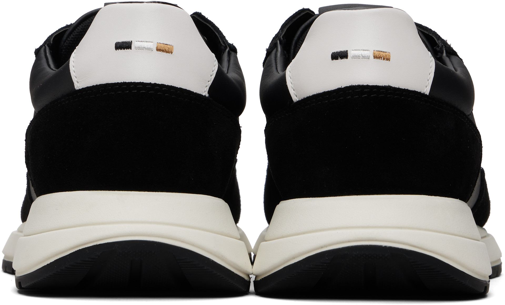BOSS - Black Suede Trim Sneakers