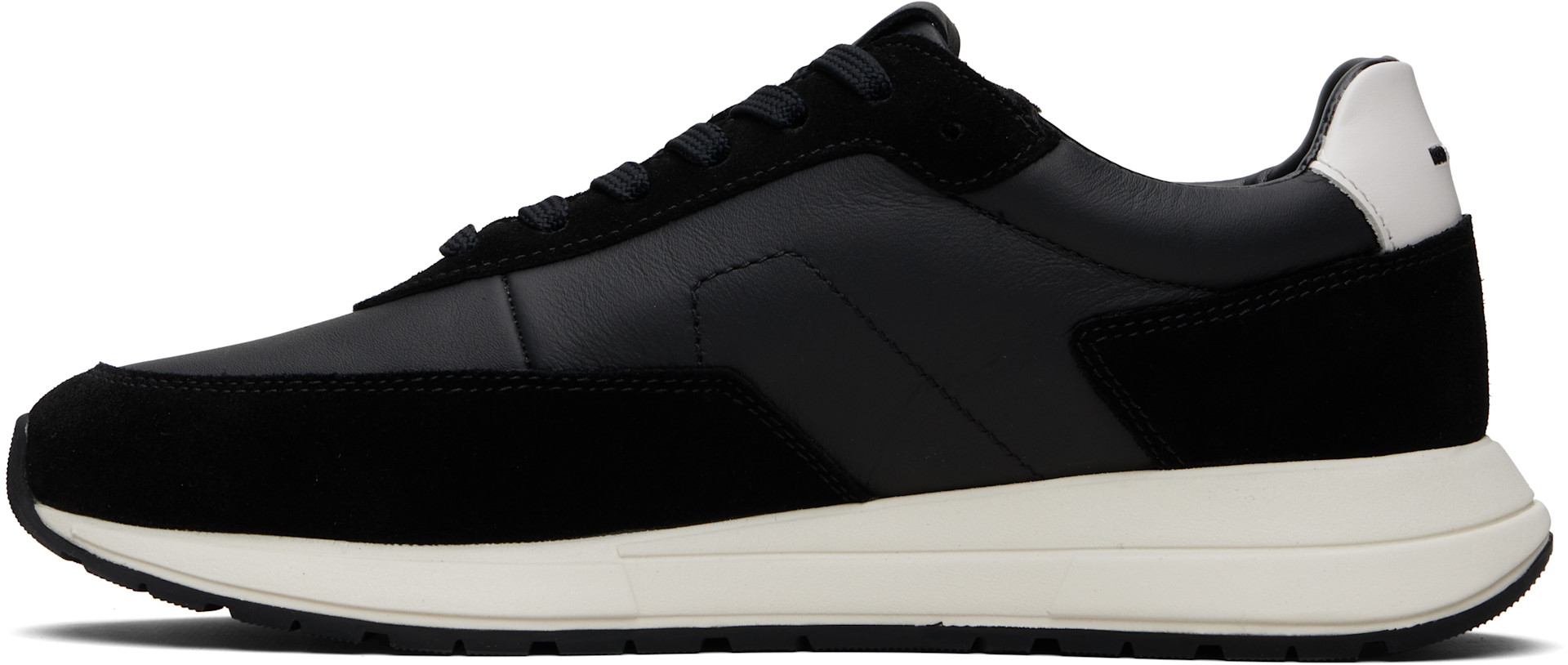 BOSS - Black Suede Trim Sneakers
