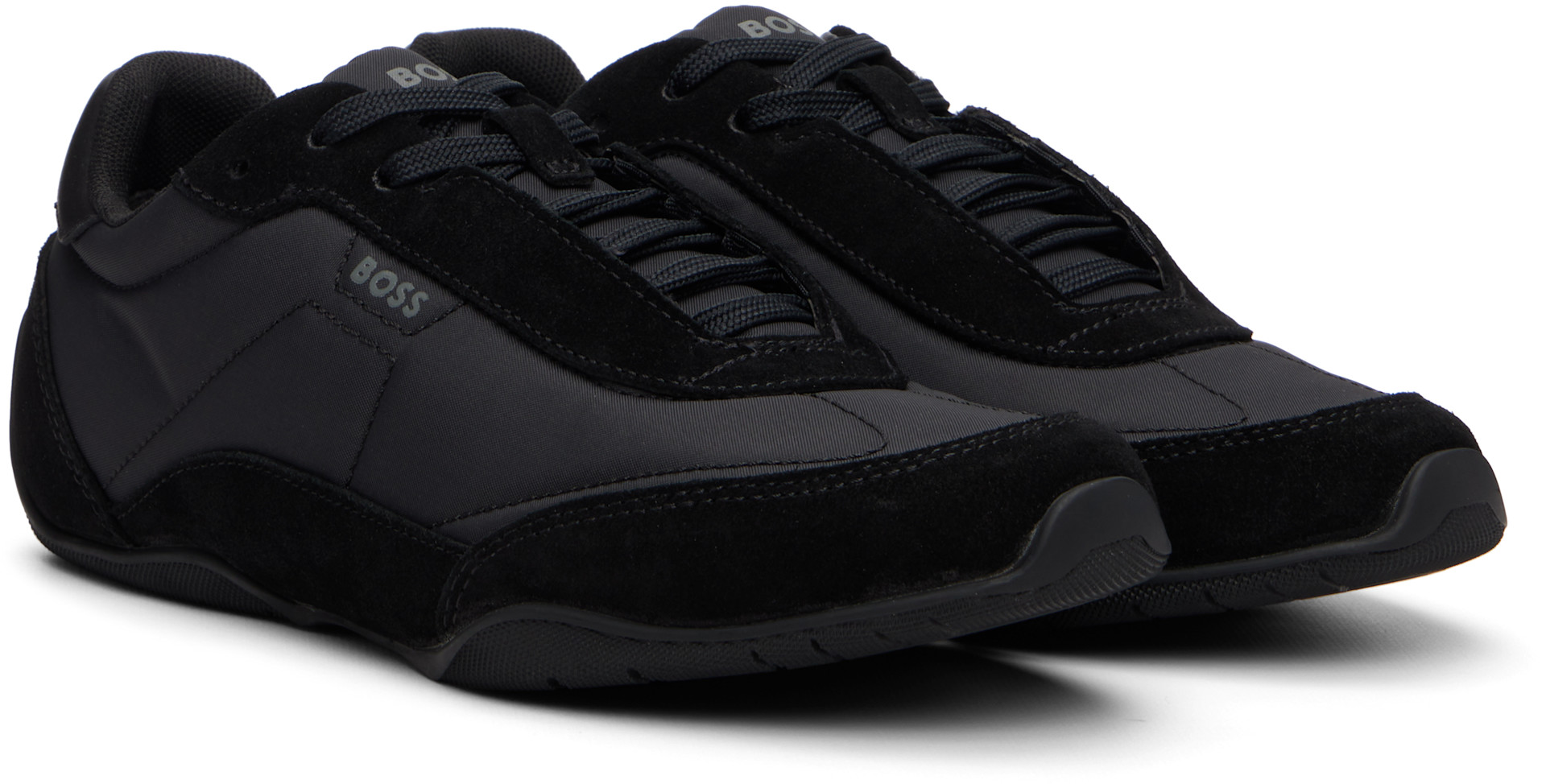 Boss - Baskets noires à logo imprimé