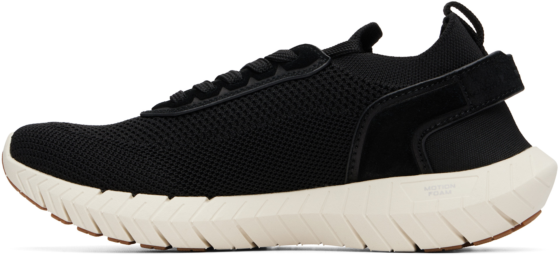 BOSS - Black BOSS-MOTION Leather Trims Knitted Sneakers