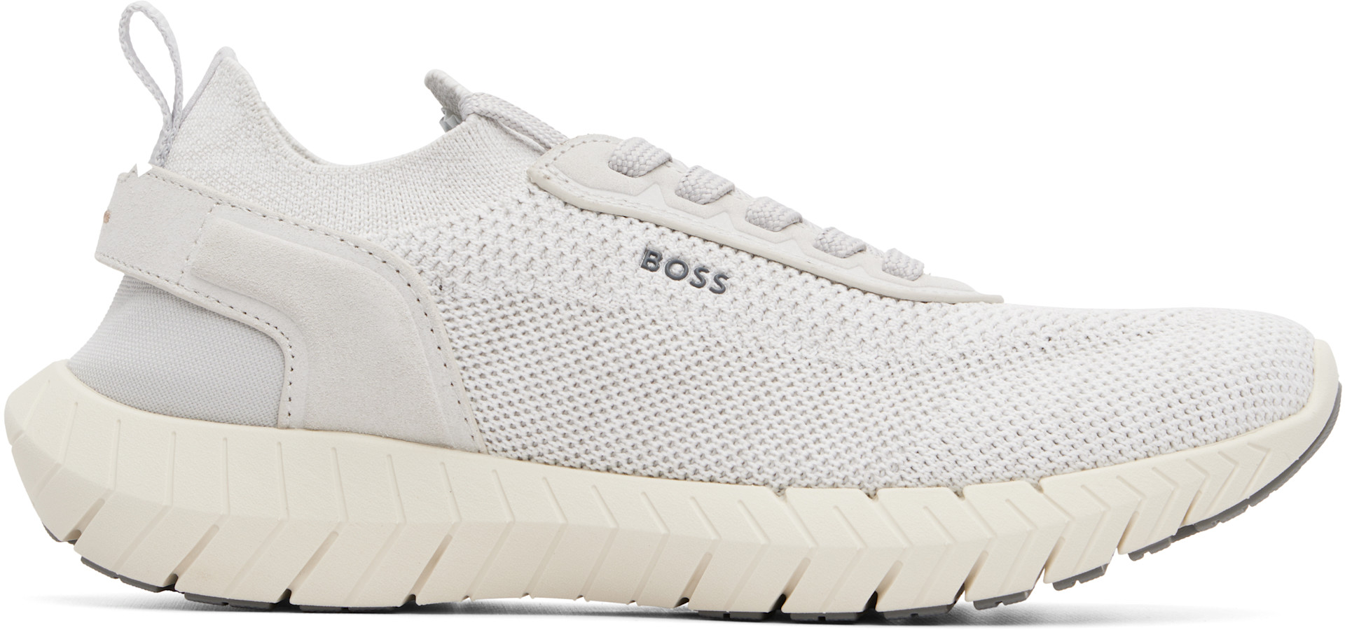 Boss - Baskets BOSS-MOTION blanc cassé