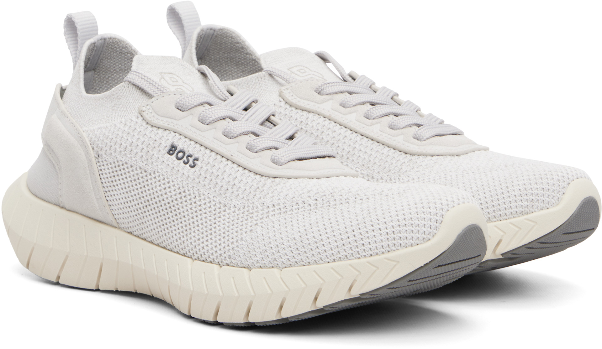 Boss - Baskets BOSS-MOTION blanc cassé