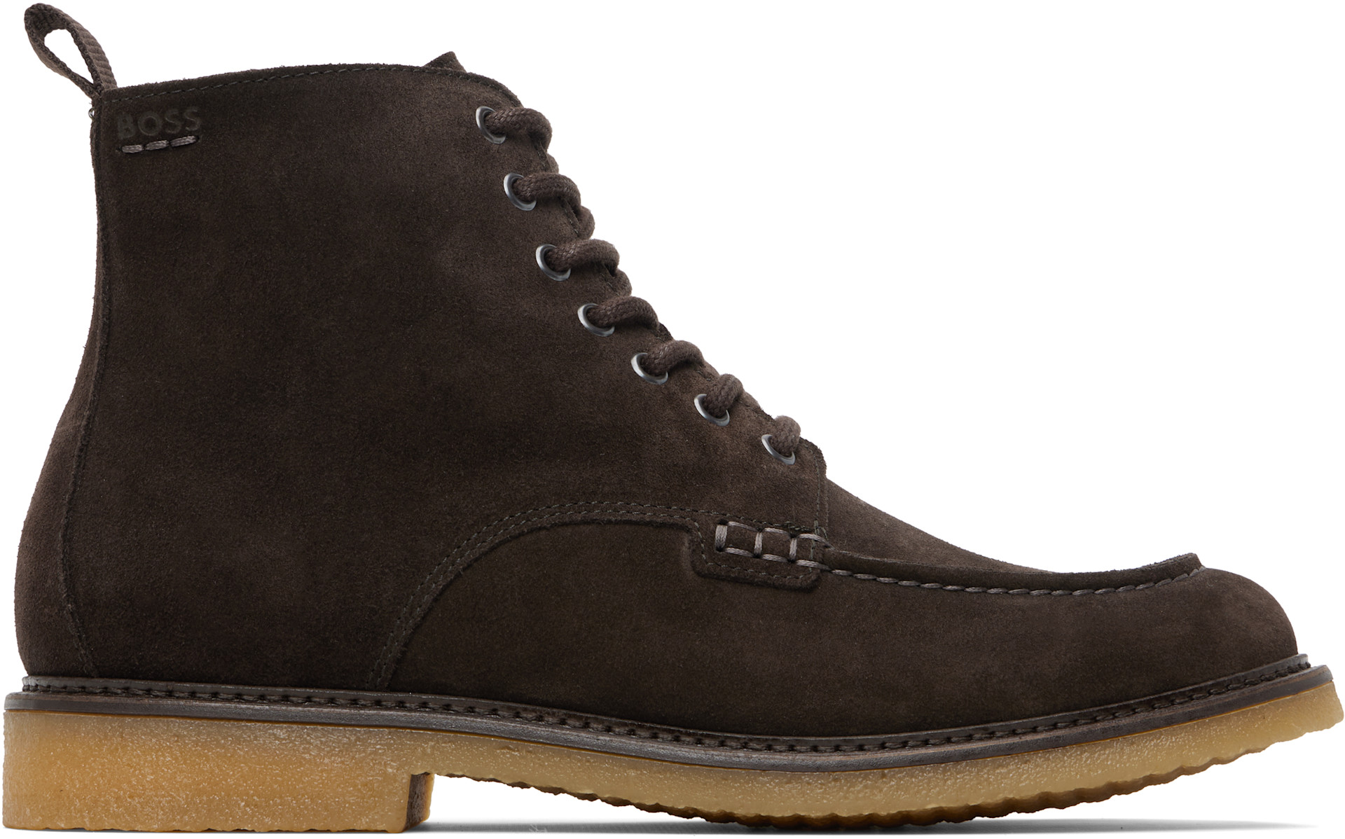 Boss - Bottines brunes en suède