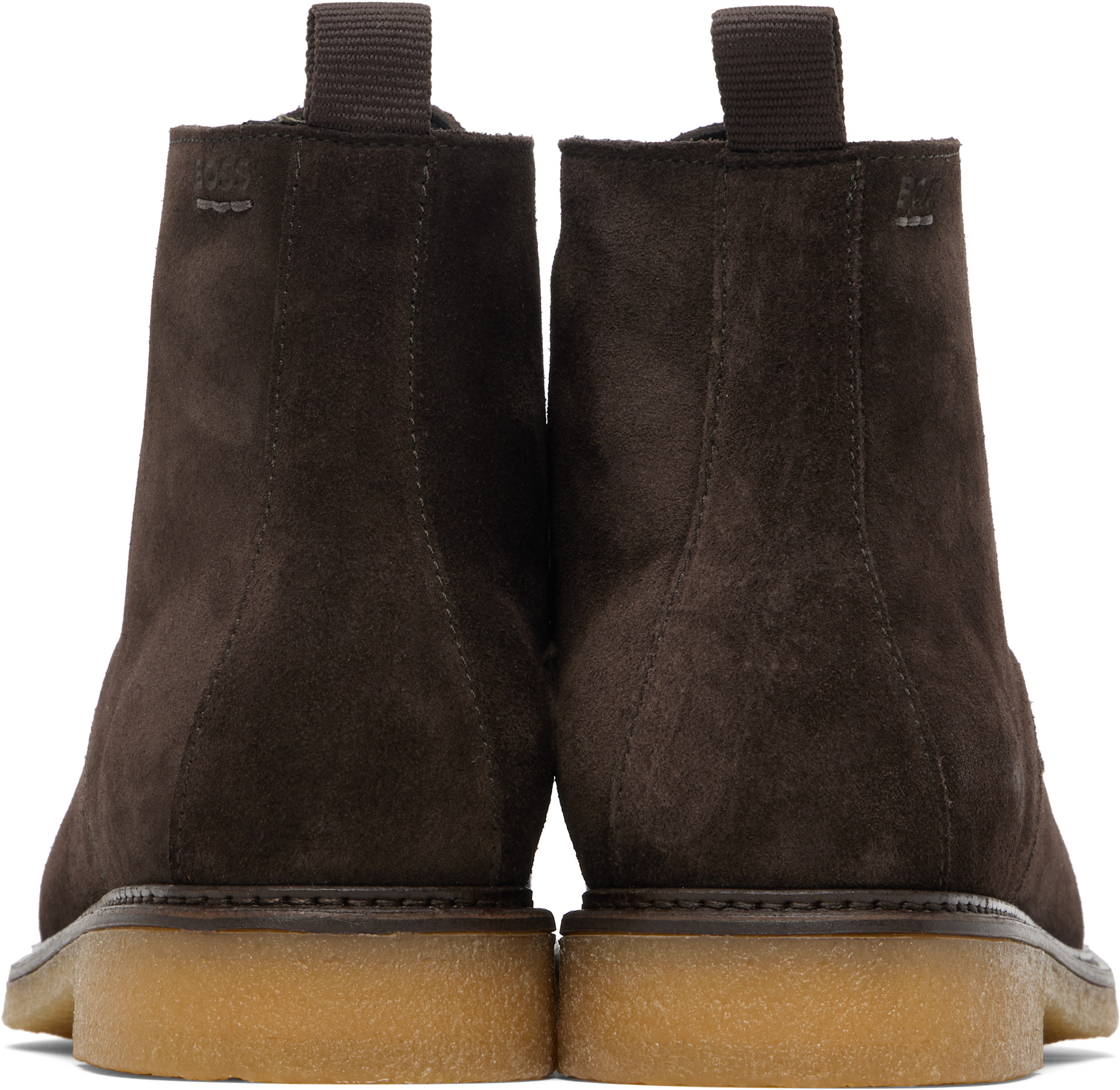 Boss - Bottines brunes en suède