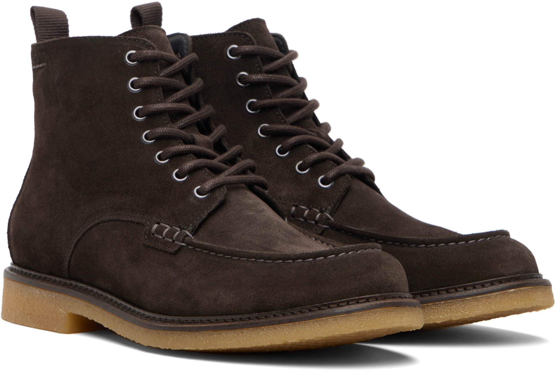 Boss - Bottines brunes en suède