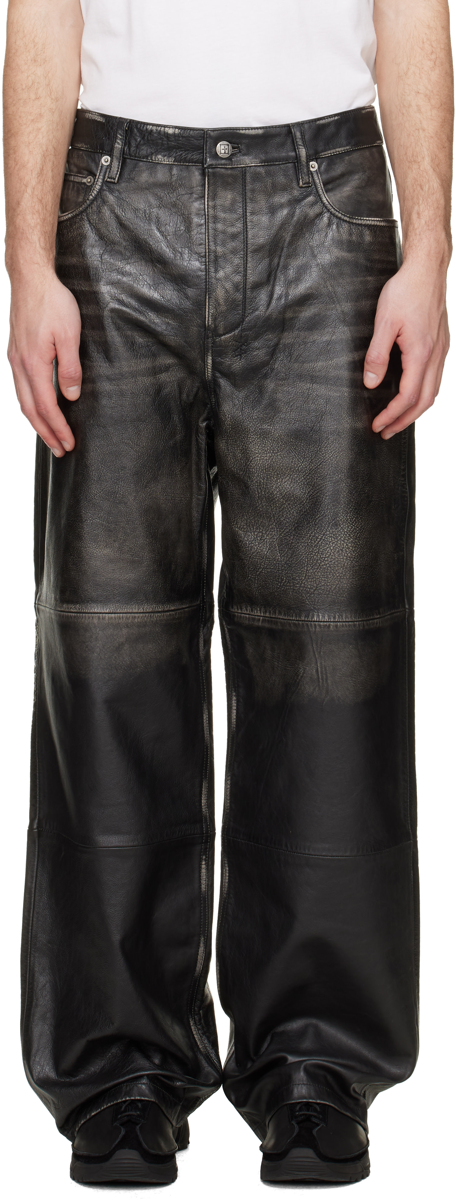 Ksubi - Black Blackjack MAXX Leather Pants