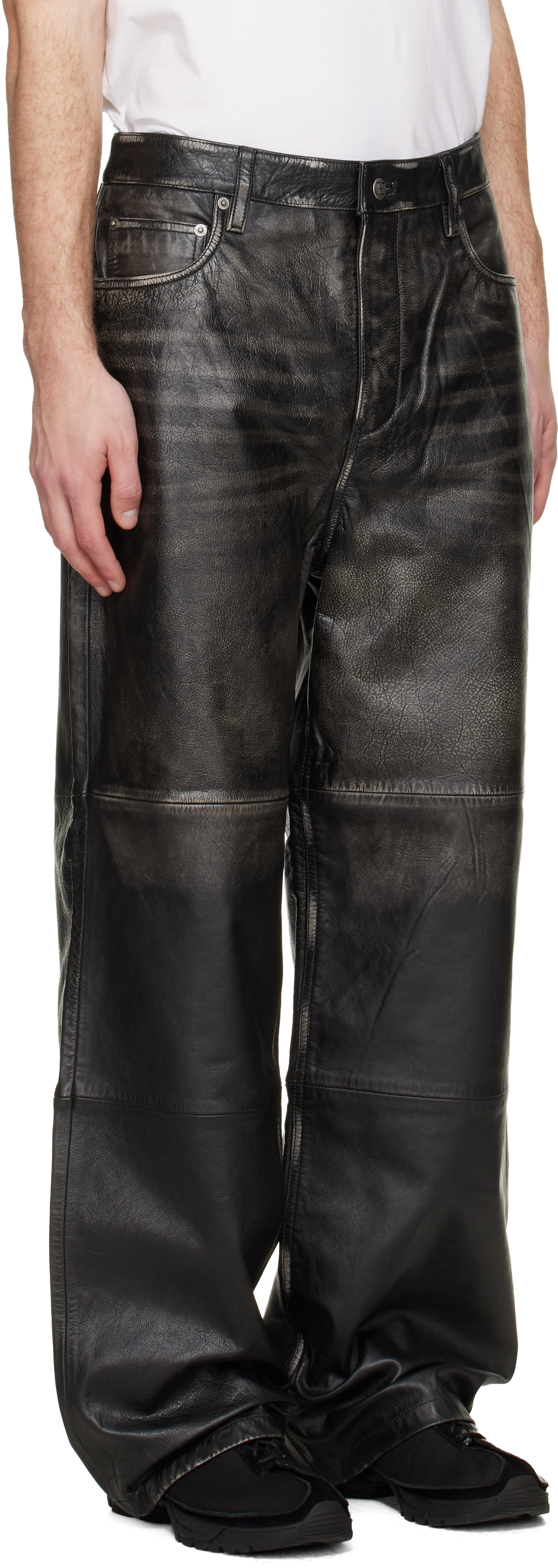 Ksubi - Black Blackjack MAXX Leather Pants