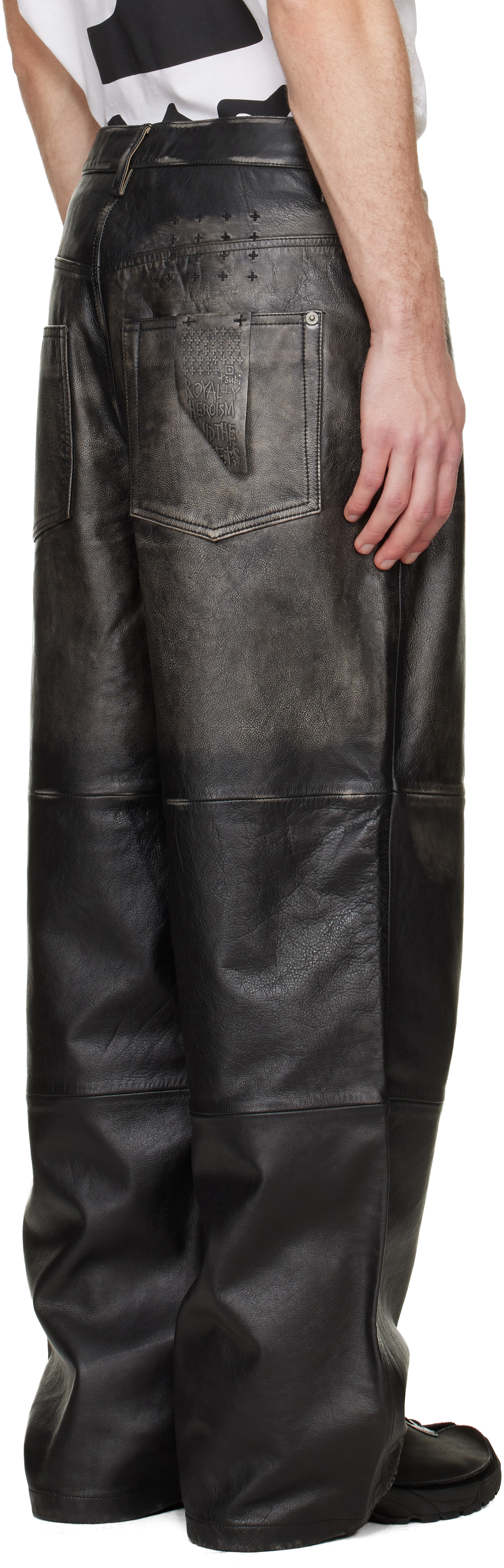 Ksubi - Black Blackjack MAXX Leather Pants