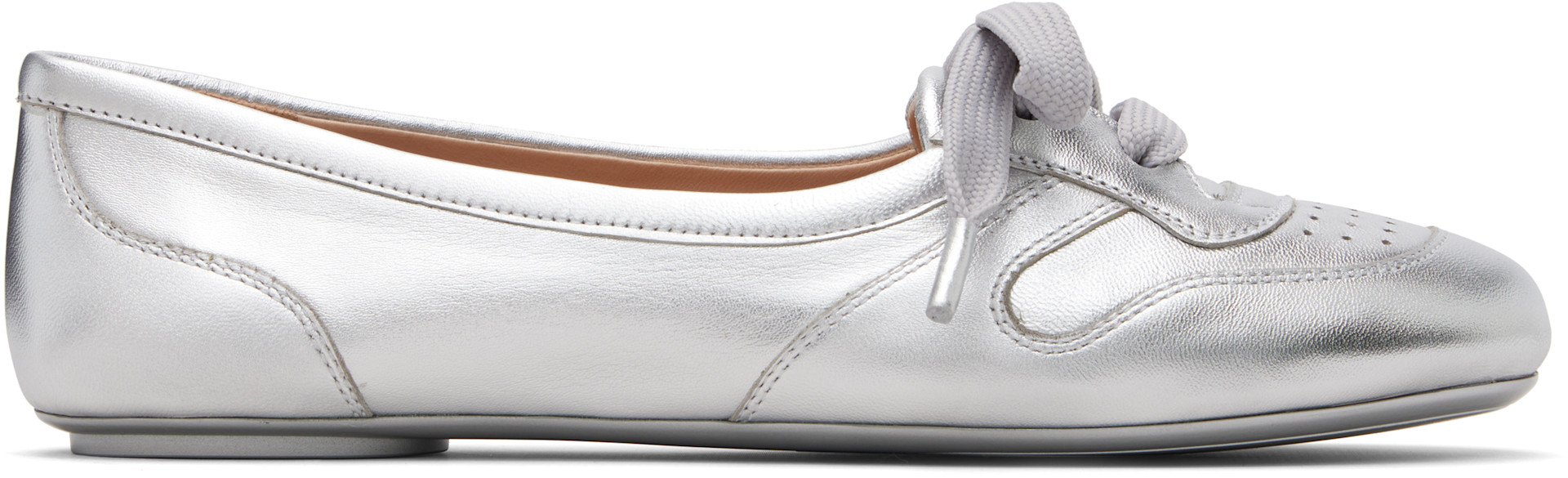Gianvito Rossi - Ballerines Vault argentées