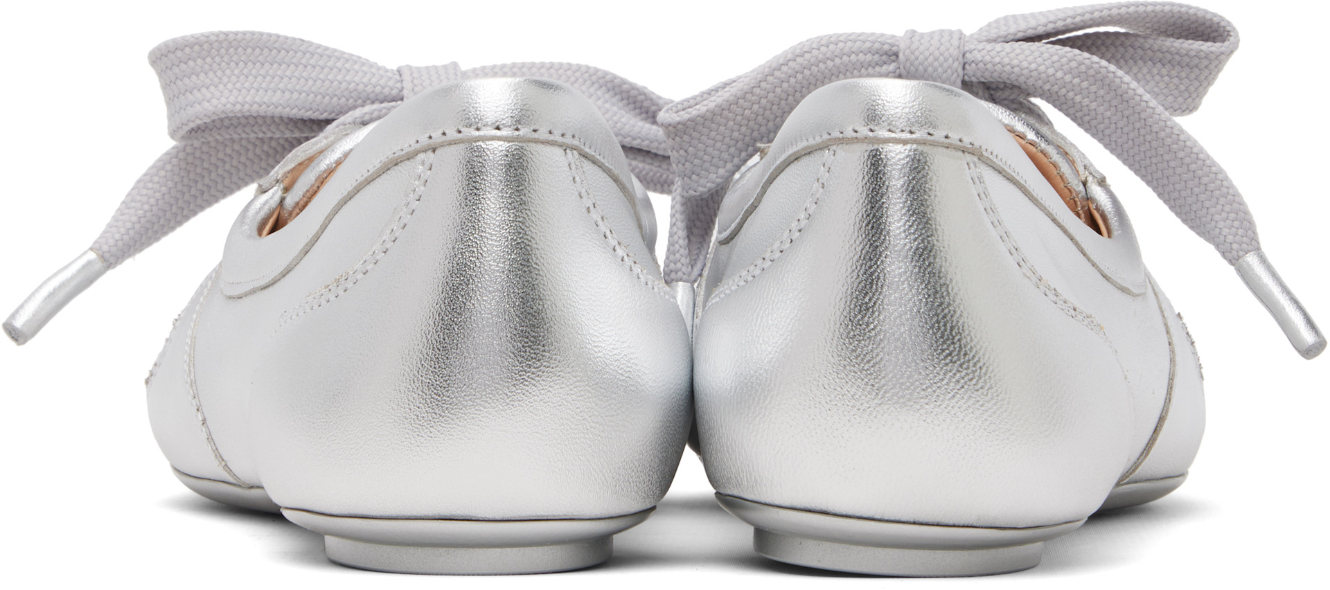Gianvito Rossi - Ballerines Vault argentées