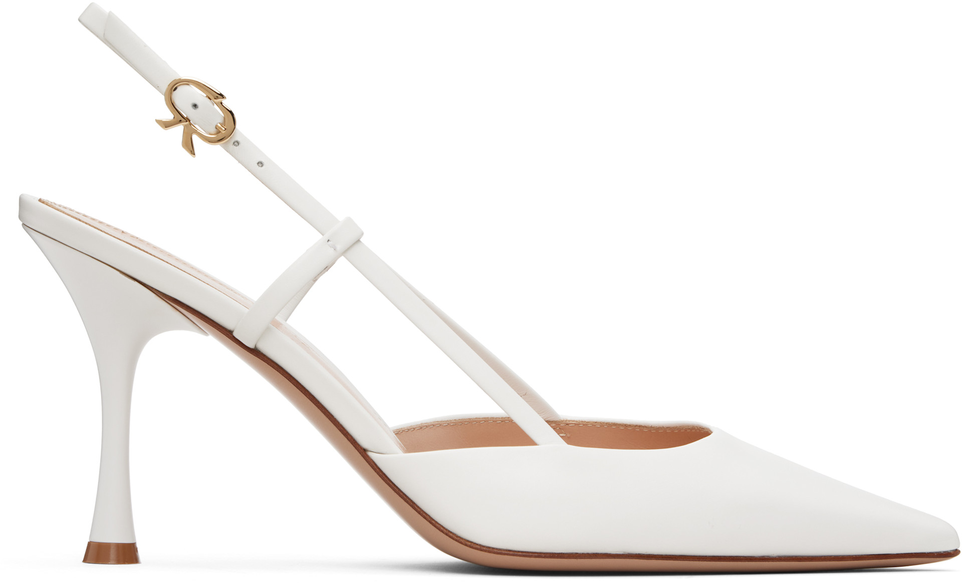 Gianvito Rossi - Chaussures à talon Ascent blanches
