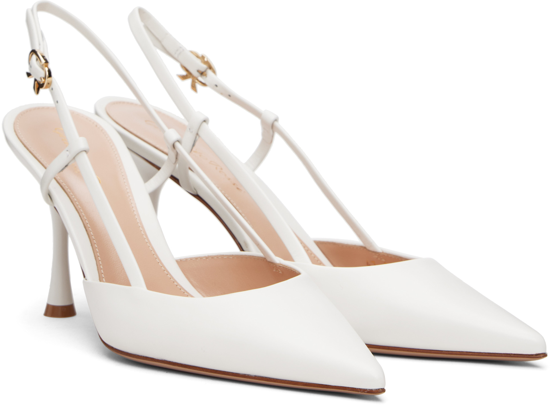 Gianvito Rossi - Chaussures à talon Ascent blanches
