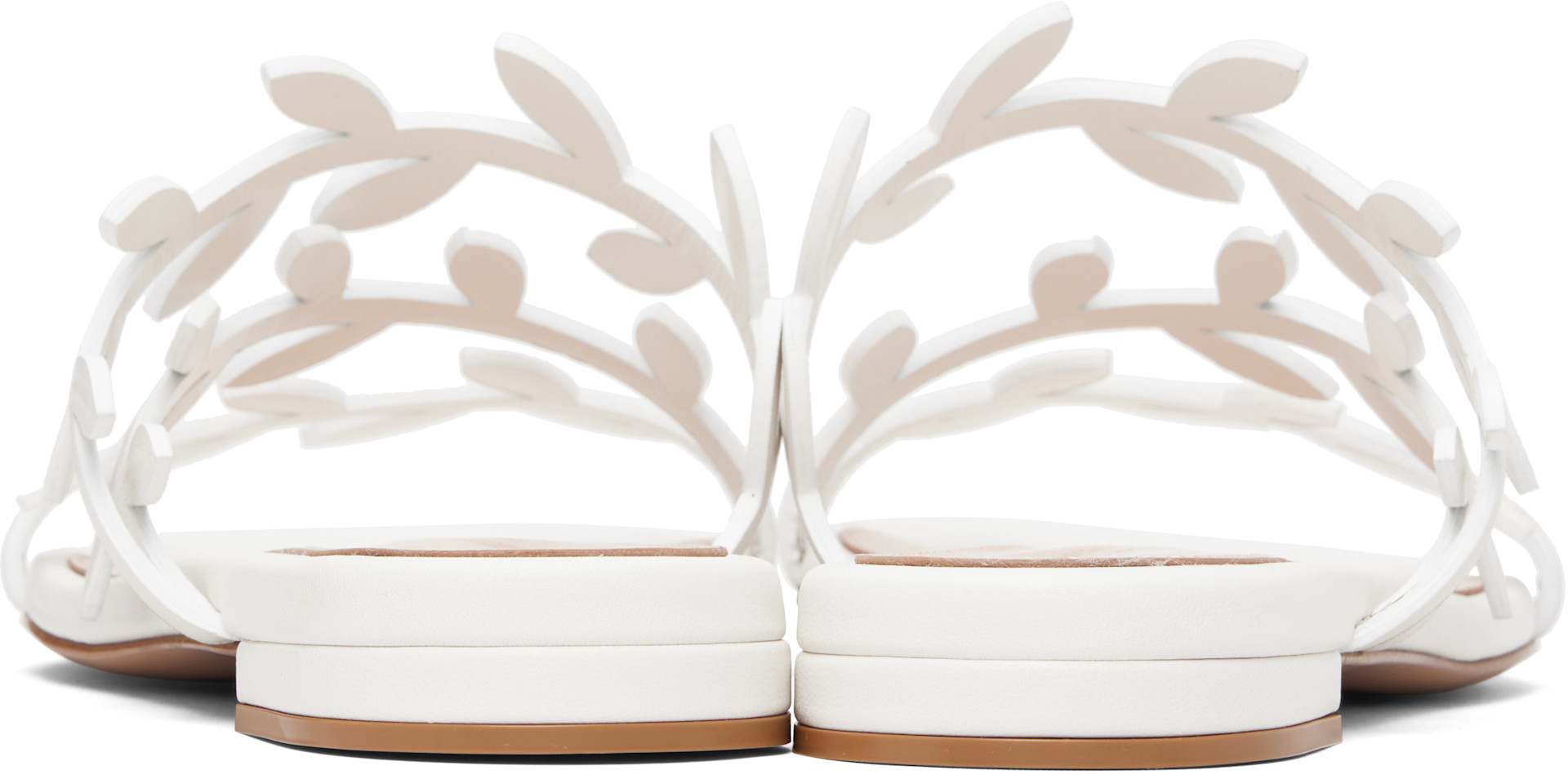 Gianvito Rossi - Sandales Flavia blanches