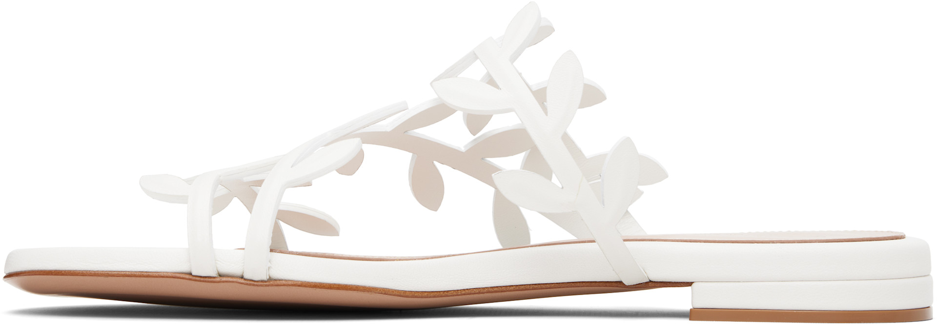 Gianvito Rossi - Sandales Flavia blanches