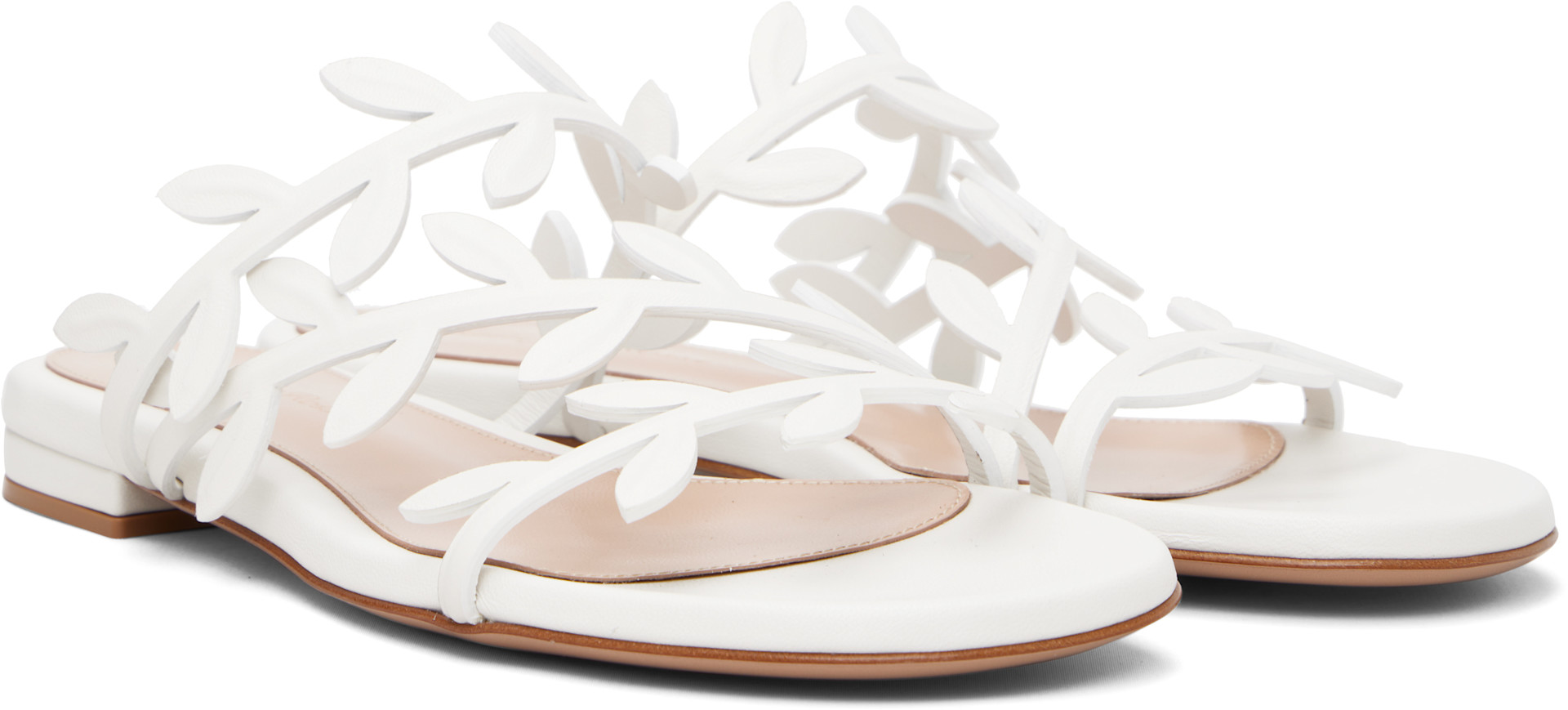 Gianvito Rossi - Sandales Flavia blanches