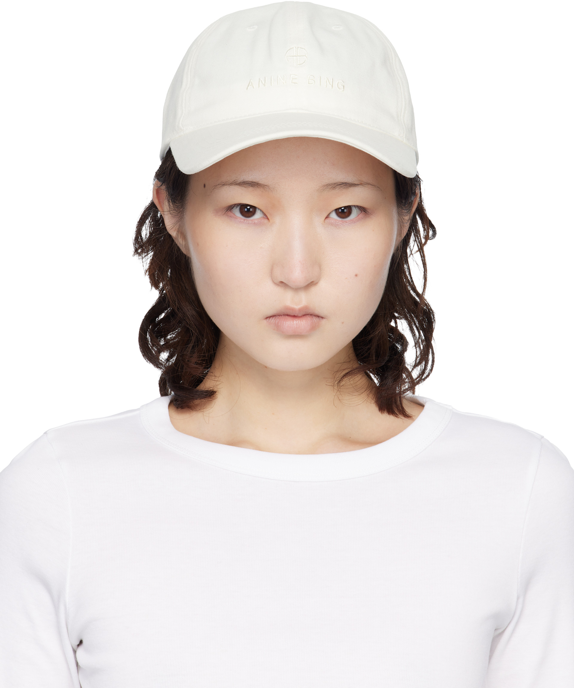 ANINE BING: Off-White Jeremy Baseball Cap | SSENSE