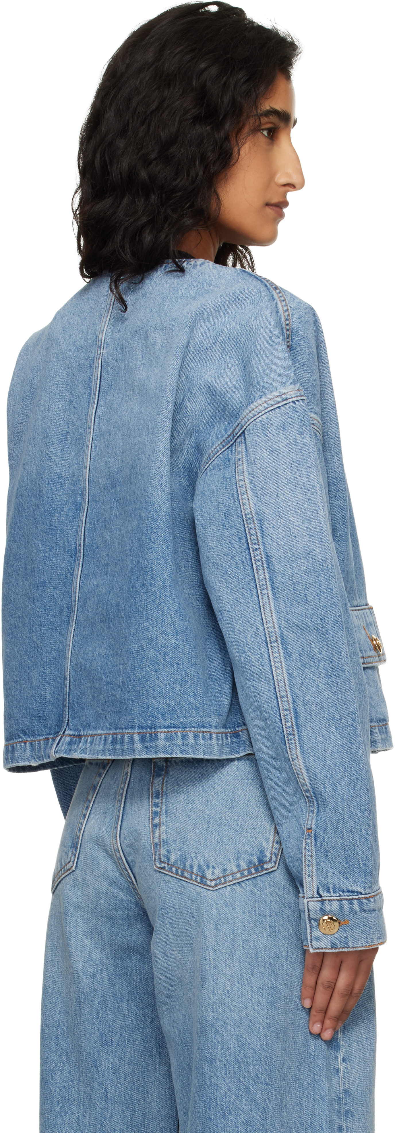 ANINE BING - Blouson Blanche bleu
