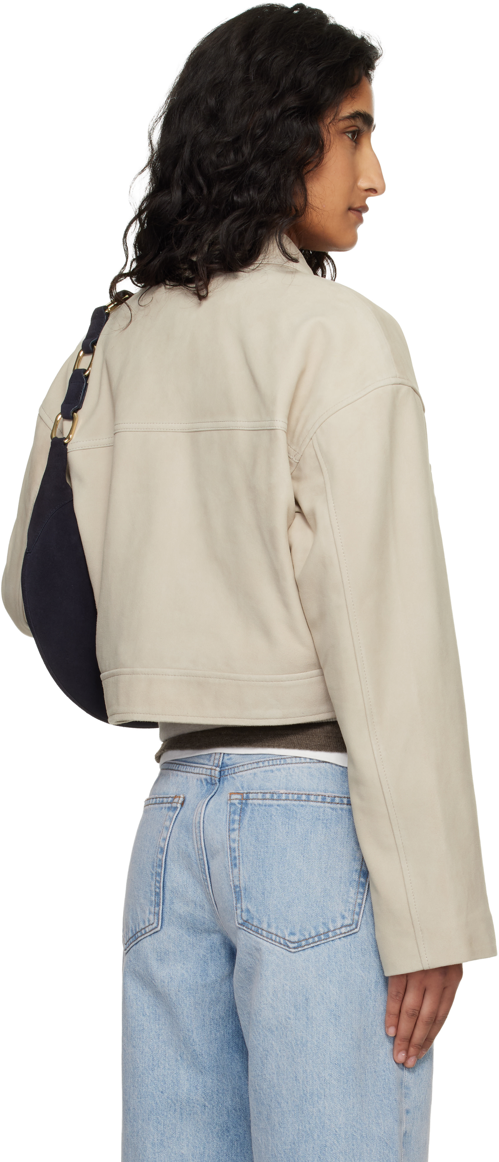 ANINE BING: Taupe Christian Jacket | SSENSE