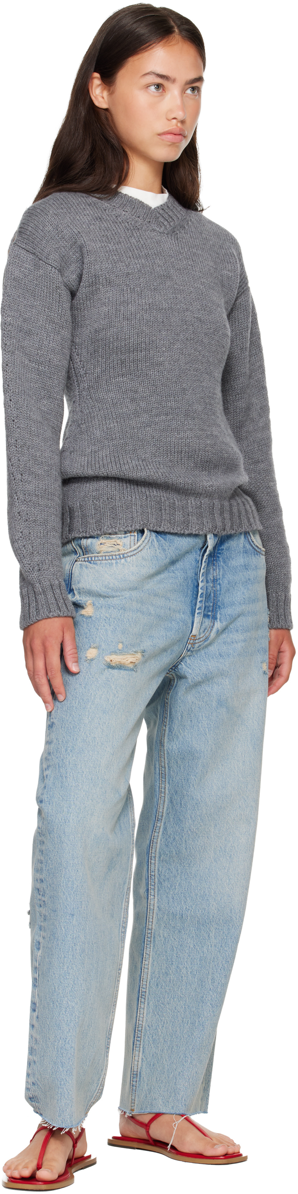 ANINE BING: Blue Gavin Jeans | SSENSE Canada