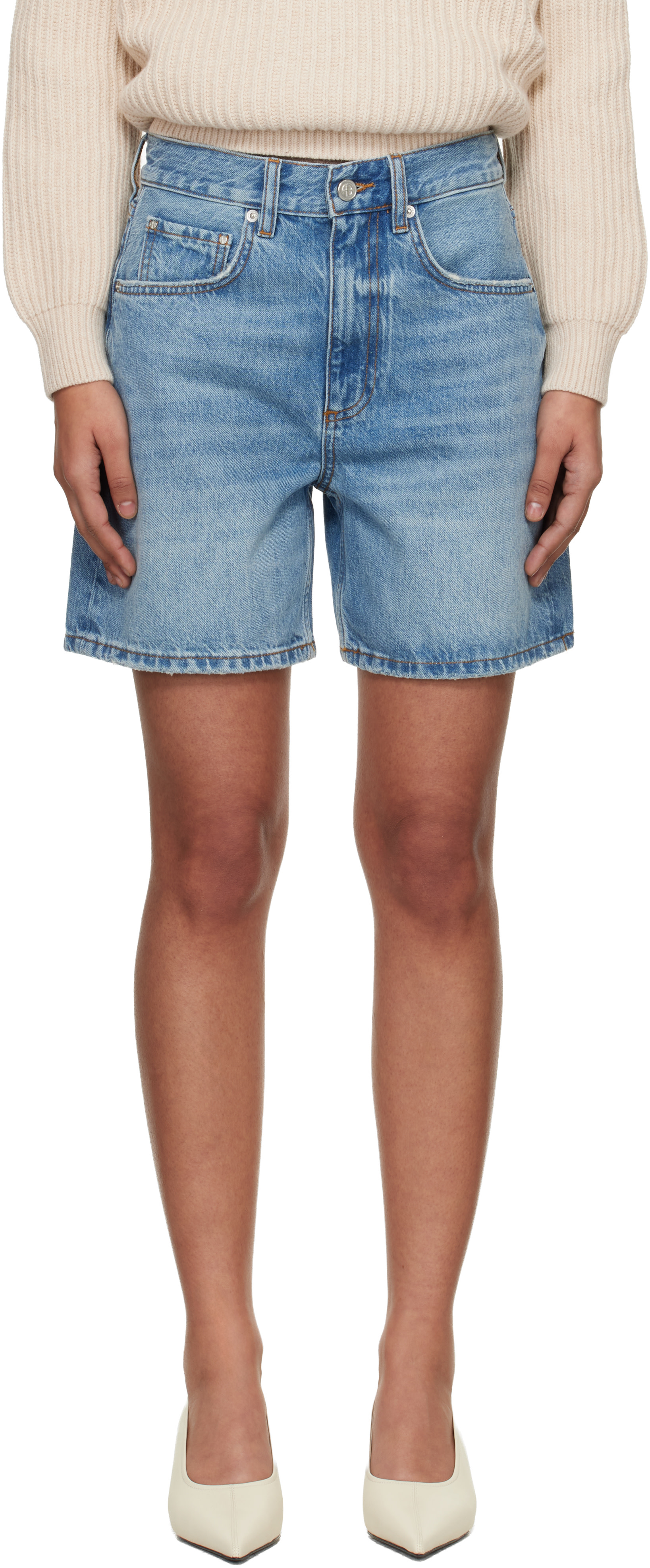 ANINE BING - Short Heath bleu