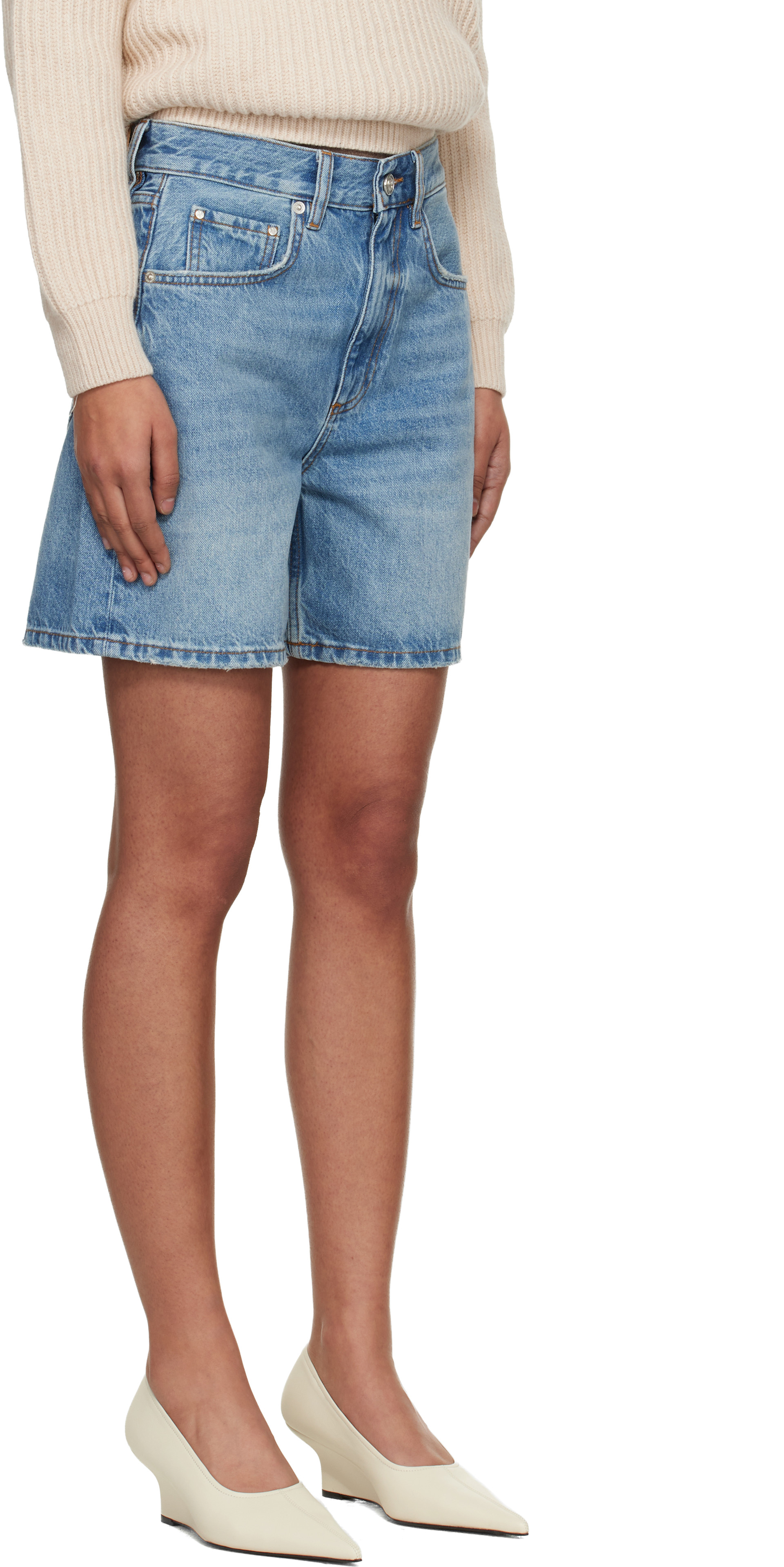 ANINE BING - Short Heath bleu