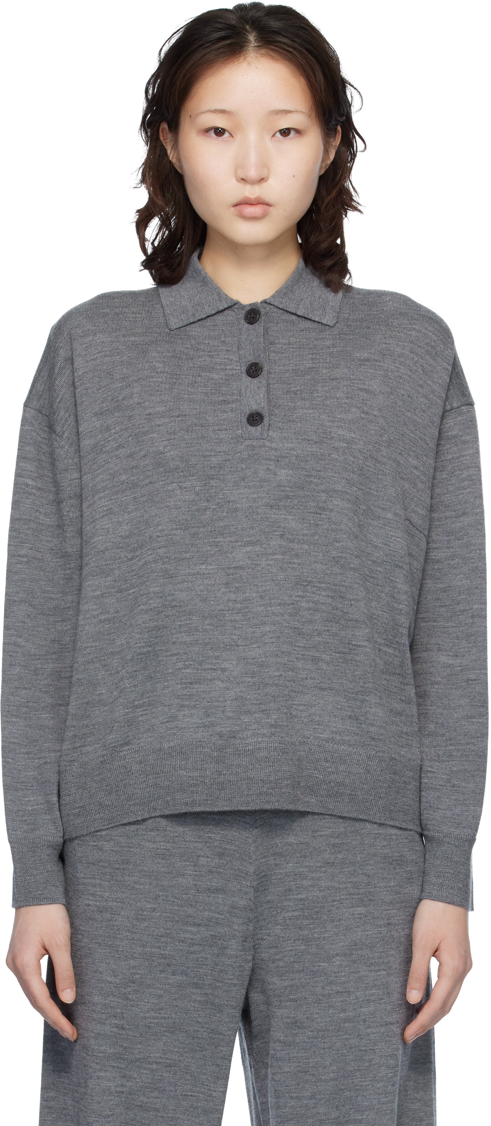 ANINE BING - Polo Lee gris