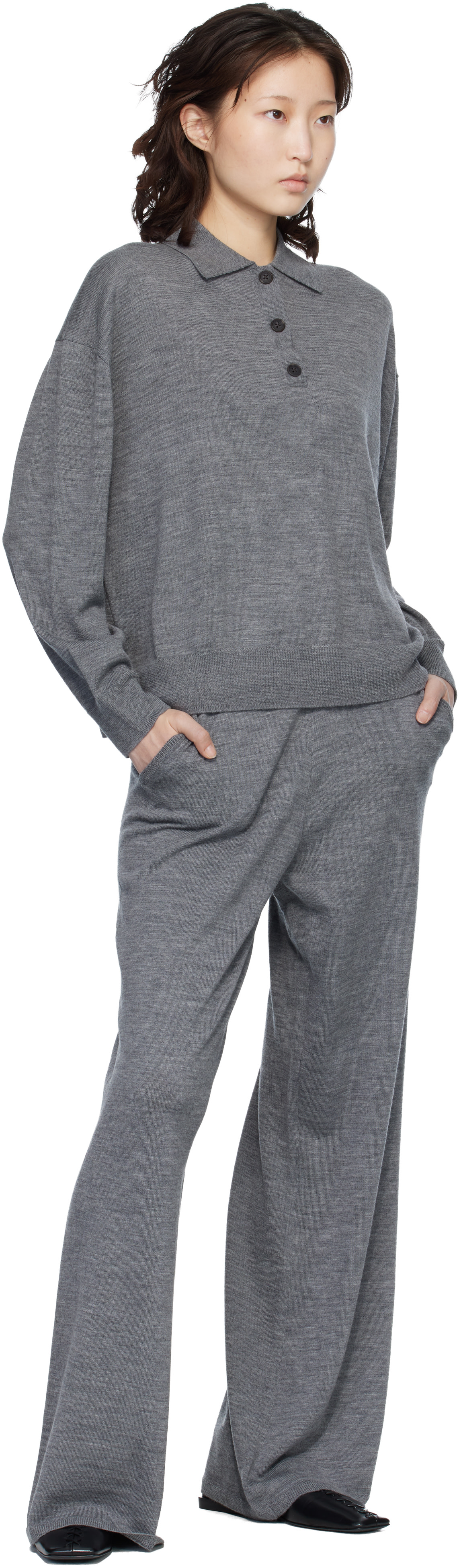 ANINE BING - Polo Lee gris